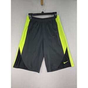 NIKE Youth Big Boy's Large Avalanche 2.0 Athletic Shorts Black/Volt Basketball